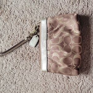 Gold Coach wristlet